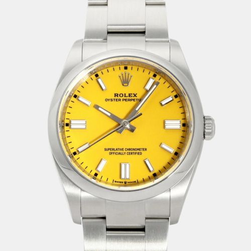 Rolex Yellow Stainless Steel Oyster Perpetual 126000 Men's Watch 36MM - Rolex - Modalova