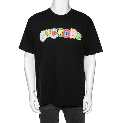 Supreme Black Logo Printed Cotton Short Sleeve T-Shirt L - Supreme - Modalova