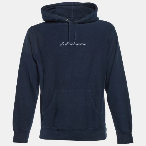 Supreme Dark Blue Le Luxe Supreme Cotton Hoodie M - Supreme - Modalova