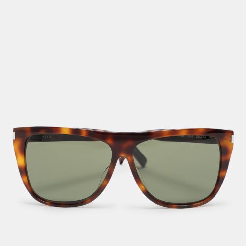 Saint Laurent Brown Havana/Green SL 1 003 Sunglasses - Saint Laurent Paris - Modalova