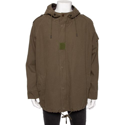 Saint Laurent Olive Green Cotton Hooded Parka Jacket M - Saint Laurent Paris - Modalova