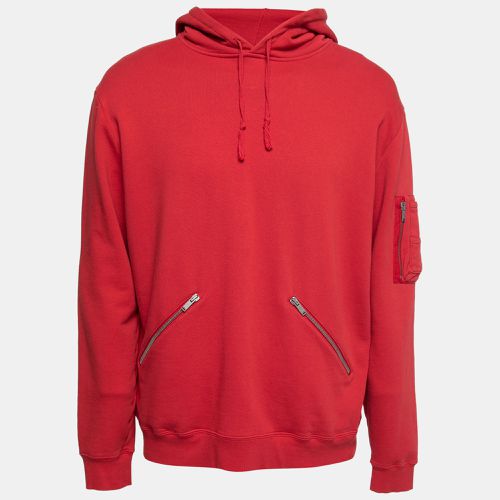 Saint Laurent Red Cotton Long Sleeve Hoodie XL - Saint Laurent Paris - Modalova