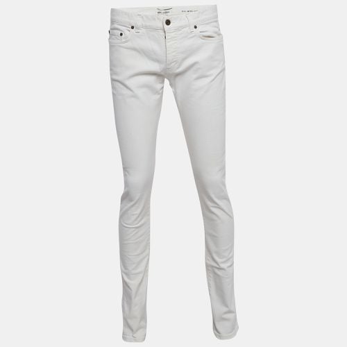 Saint Laurent White Denim Jeans L Waist 33" - Saint Laurent Paris - Modalova