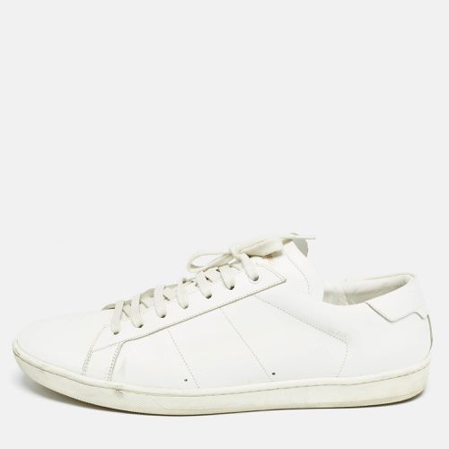 Saint Laurent White Leather Lace Up Sneakers 45 - Saint Laurent Paris - Modalova