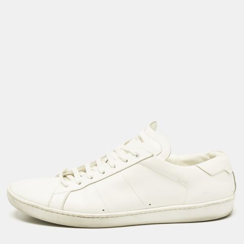 Saint Laurent Leather Court Classic Lace Up Sneakers Size 46 - Saint Laurent Paris - Modalova