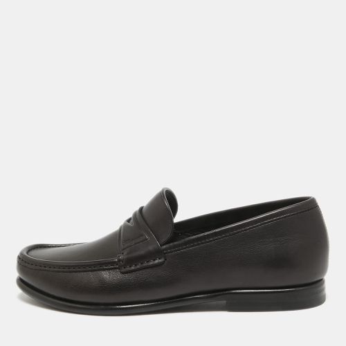 Salvatore Ferragamo Black Leather Connor Penny Loafers Size 40.5 - Salvatore Ferragamo - Modalova