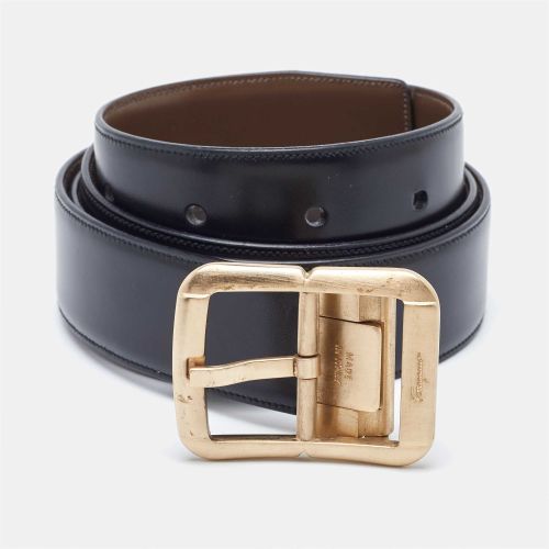 Tan Leather Cut to Size Reversible Buckle Belt - Salvatore Ferragamo - Modalova