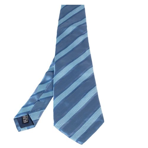 Salvatore Ferragamo Blue Multistriped Silk Tie - Salvatore Ferragamo - Modalova