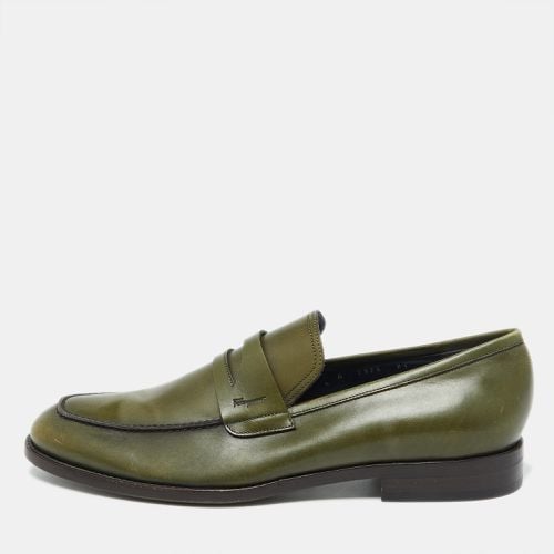 Leather Gancio Loafers Size 42.5 - Salvatore Ferragamo - Modalova