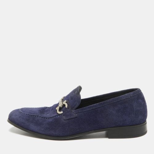 Suede Gancini Loafers Size 41.5 - Salvatore Ferragamo - Modalova