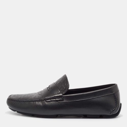 Salvatore Ferragamo Black Leather Slip On Loafers Size 42.5 - Salvatore Ferragamo - Modalova