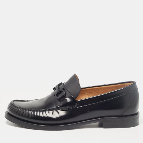 Salvatore Ferragamo Black Leather Fort Gancini Loafers Size 43.5 - Salvatore Ferragamo - Modalova