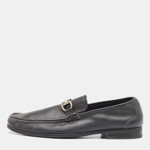 Salvatore Ferragamo Black Leather Gancini Driver Loafers Size 45 - Salvatore Ferragamo - Modalova