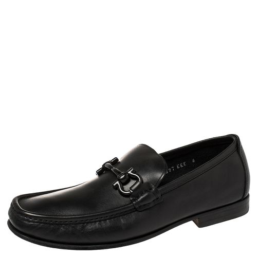 Salvatore Ferragamo Black Leather Parigi Loafers Size 40 - Salvatore Ferragamo - Modalova