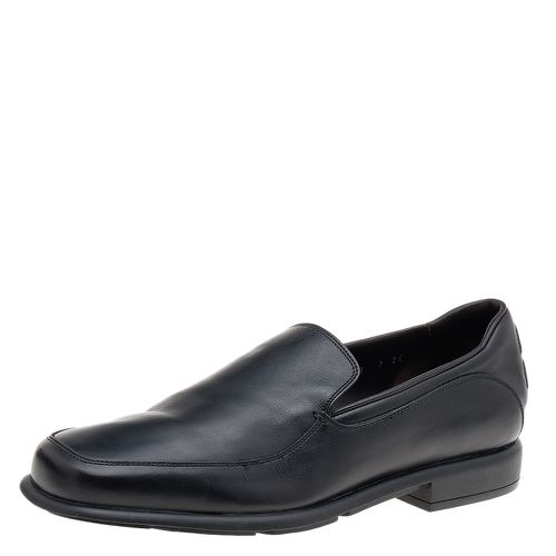 Salvatore Ferragamo Black Leather Slip On Penny Loafers Size 41 - Salvatore Ferragamo - Modalova