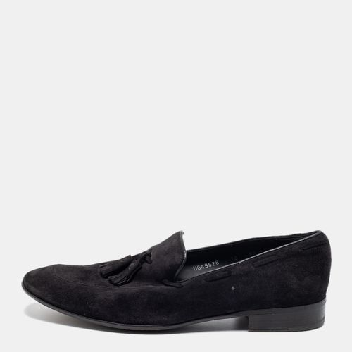 Salvatore Ferragamo Black Suede Loreno Tassel Slip On Loafers Size 42.5 - Salvatore Ferragamo - Modalova