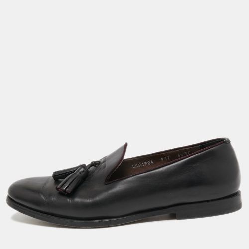 Salvatore Ferragamo Black Leather Tassel Loafers Size 40.5 - Salvatore Ferragamo - Modalova