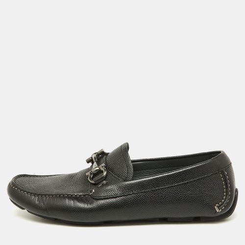 Salvatore Ferragamo Black Leather Gancini Loafers Size 41 - Salvatore Ferragamo - Modalova