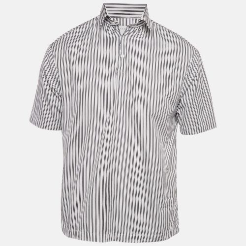 Sandro Blue Stripe Cotton Polo Oversized Shirt XS - Sandro - Modalova