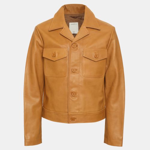 Leather Slim Fit Jacket M - Sandro - Modalova