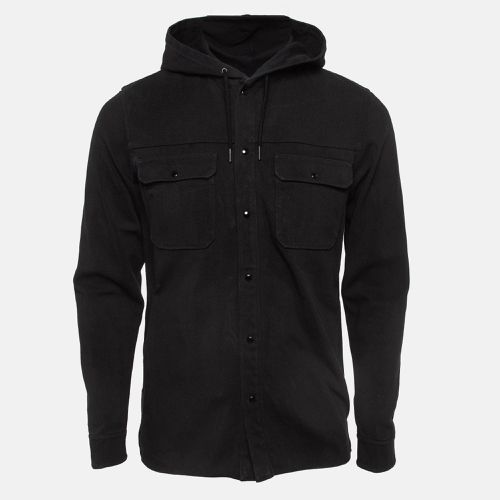 Sandro Black Denim Hooded Jackets S - Sandro - Modalova