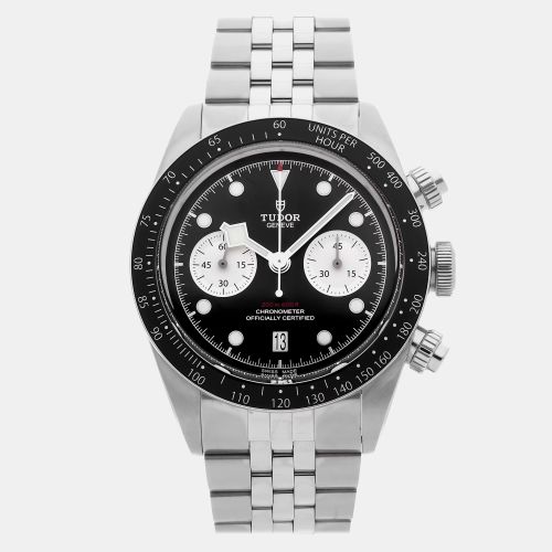 Pre-Owned Tudor Black Bay Chrono 79360N Automatic Black Stainless Steel Men's Wristwatch 41 mm - Tudor - Modalova