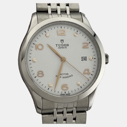 Tudor 1926 91650 Automatic White Diamond Stainless Steel Men's Wristwatch 41 mm - Tudor - Modalova
