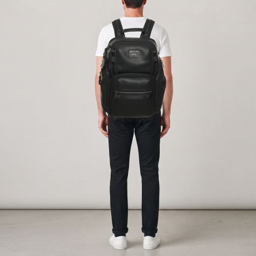 Alpha Bravo Leather and Polyurethane Backpack - TUMI - Modalova
