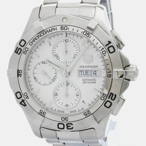 Stainless Steel Aquaracer CAF2011 Automatic Men's Wristwatch 44 mm - Tag Heuer - Modalova