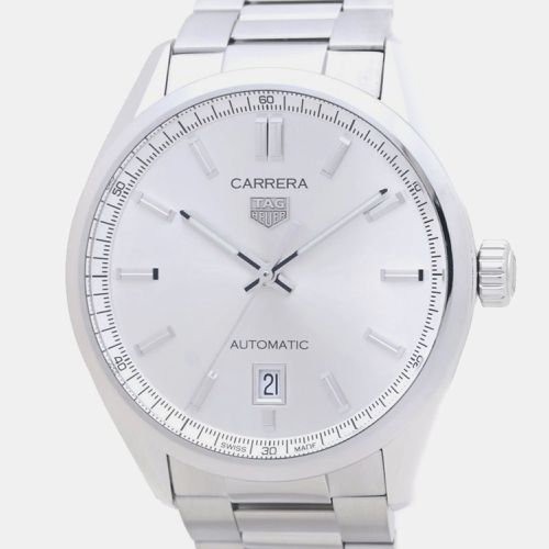 Stainless Steel Carrera WBN2111.BA0639 Automatic Men's Wristwatch 39 mm - Tag Heuer - Modalova