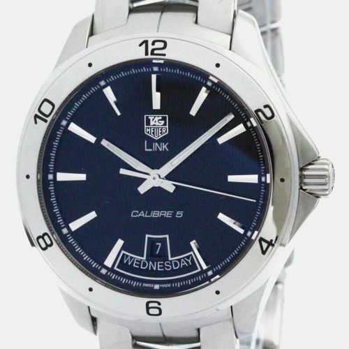 Stainless Steel Link WAT2010 Automatic Men's Wristwatch 42 mm - Tag Heuer - Modalova