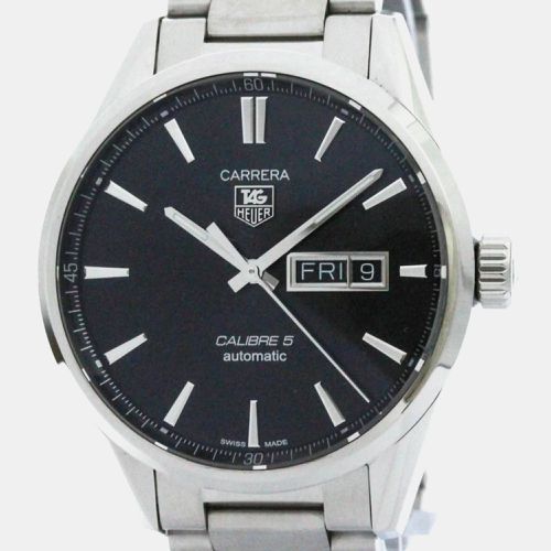 Stainless Steel Carrera WAR201A Automatic Men's Wristwatch 41 mm - Tag Heuer - Modalova