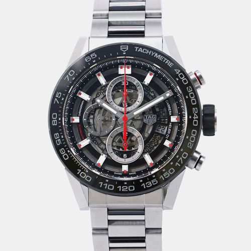 Stainless Steel Carrera Caliber CAR2A1W.BA0703 Automatic Men's Wristwatch 43 mm - Tag Heuer - Modalova