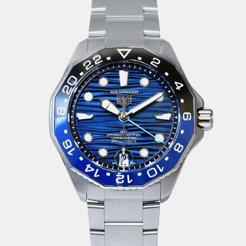 Dial Stainless Steel Aquaracer Professional 300 GMT Watch 42mm - Tag Heuer - Modalova