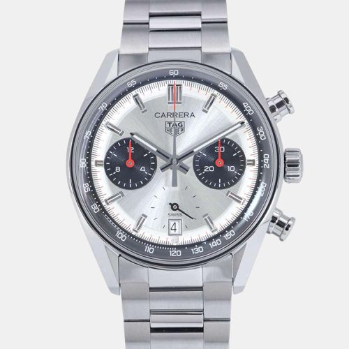 Tag Heuer Silver Stainless Steel Carrera CBS2216.BA0041 Automatic Men's Wristwatch 39 mm - Tag Heuer - Modalova