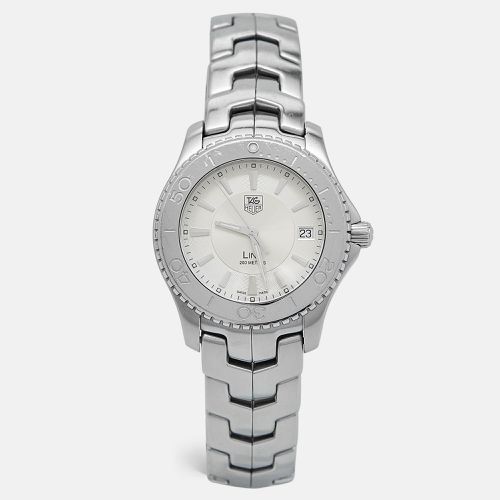 Tag Heuer Silver Stainless Steel Link WJ1111.BA0570 Men's Wristwatch 39 mm - Tag Heuer - Modalova