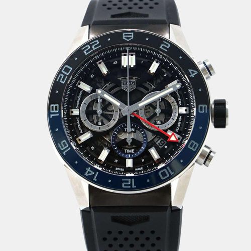 Tag Heuer Black Stainless Steel Carrera CBG2A1Z.FT6157 Automatic Men's Wristwatch 45 mm - Tag Heuer - Modalova