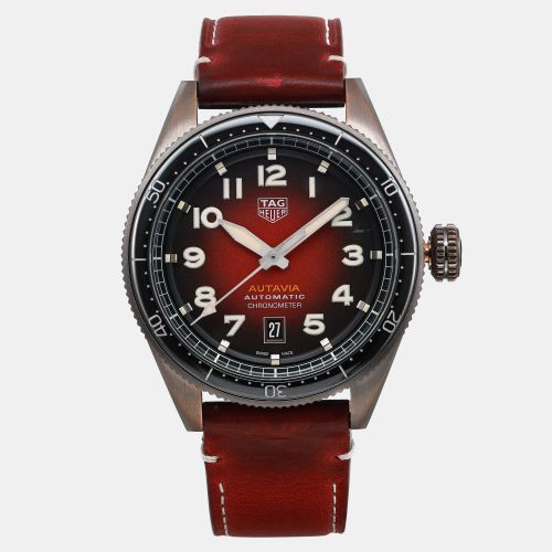 Red Bronze Autavia WBE5192.FC8300 Automatic Men's Wristwatch 42mm - Tag Heuer - Modalova