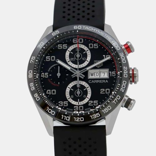 Stainless Steel Carrera Automatic Men's Wristwatch 44 mm - Tag Heuer - Modalova