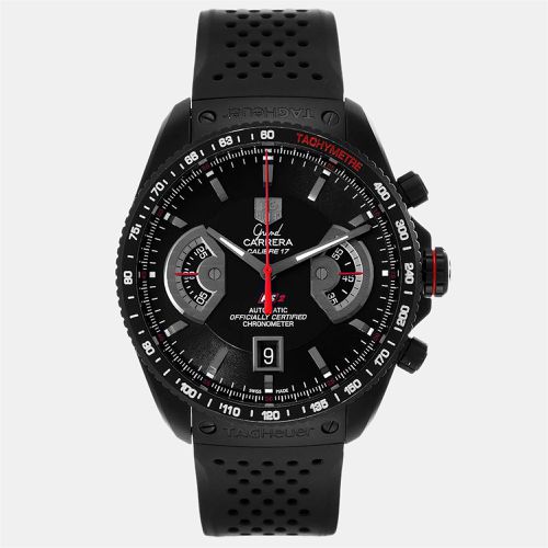 Tag Heuer Black Titanium Grand Carrera CAV518B Men's Wristwatch 43 mm - Tag Heuer - Modalova