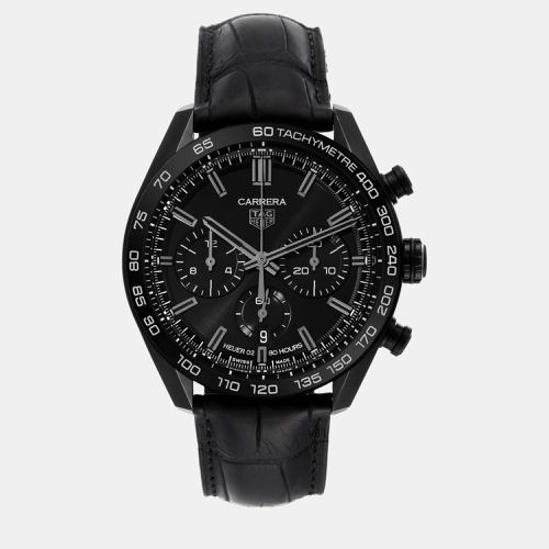 Tag Heuer Black Stainless Steel Carrera CBN2A1G Automatic Men's Wristwatch 44 mm - Tag Heuer - Modalova