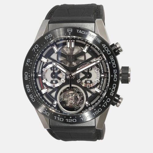 Titanium Carrera CAR5A8Y.FC6377 Automatic Men's Wristwatch 45 mm - Tag Heuer - Modalova