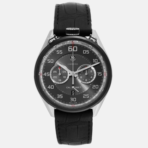 Tag Heuer Black Stainless Steel Carrera CAR2C12.FC6327 Automatic Men's Wristwatch 45 mm - Tag Heuer - Modalova