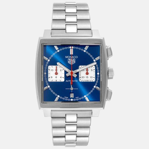 Tag Heuer Blue Stainless Steel Monaco Automatic Men's Wristwatch 39 mm - Tag Heuer - Modalova