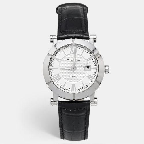 Tiffany & Co. Atlas Z1000.70.12A21A00A Silver Dial Rubber Leather Men's Wristwatch 42 mm - Tiffany & Co. - Modalova