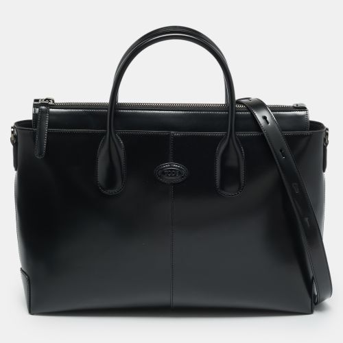 Di Bag Medium Leather Briefcase - Tod's - Modalova