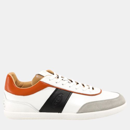 Tod'S White Leather and Suede Sneakers EU 41 - Tod's - Modalova