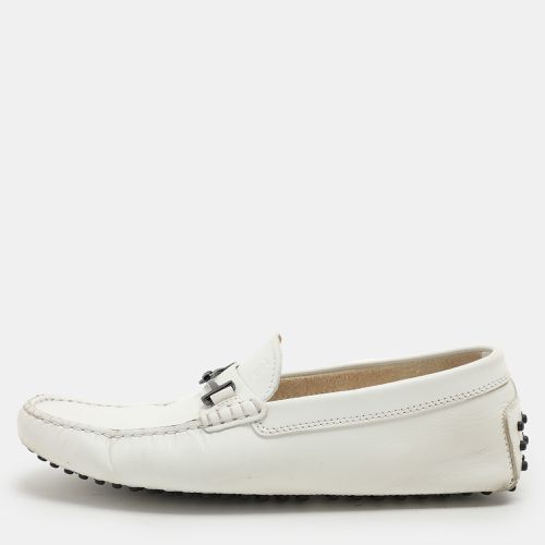 Tod's White Leather Double T Loafers Size 40 - Tod's - Modalova