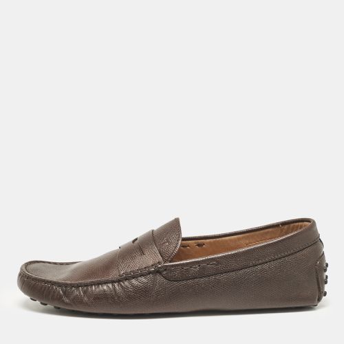 Tod's Brown Leather Penny Slip On Loafers Size 42 - Tod's - Modalova