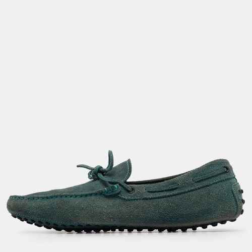 Tod's Green Suede Slip On Loafers Size 42.5 - Tod's - Modalova